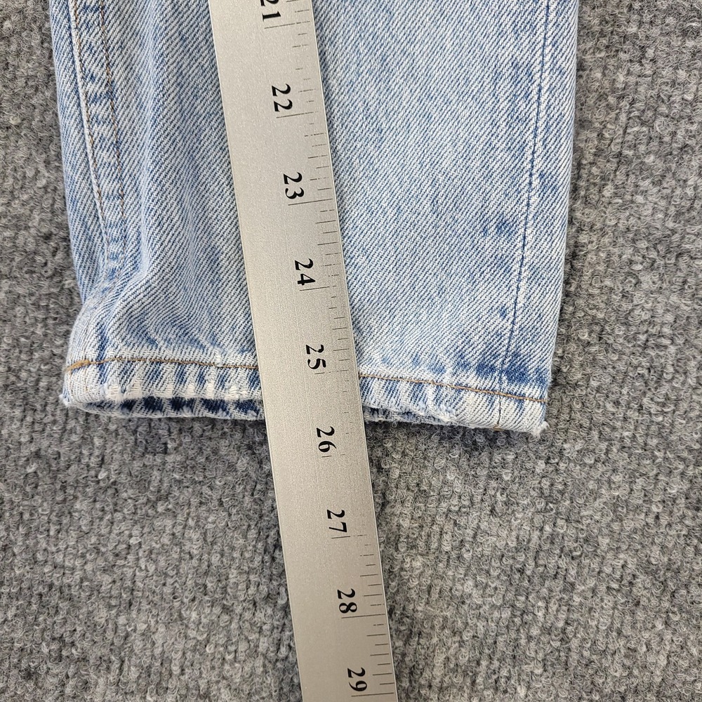 Agolde Riley High Rise Straight Crop Jeans Womens 24x25.5‎ Straight Cotton USA - Picture 9 of 11